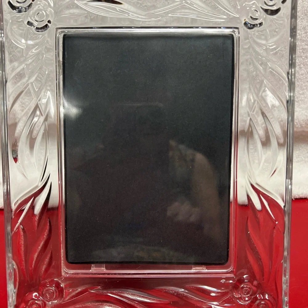 Princess house Crystal photo frame holds 5 x 7 Item 867